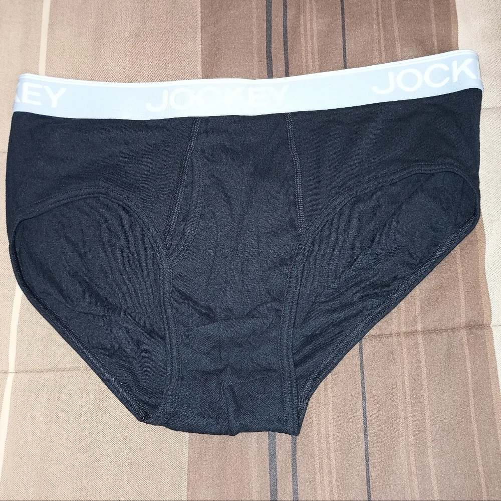 Men's Jockey‎ Essentials Black Briefs Set of 4 L